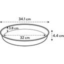 elho loft urban saucer round 34 - bianco seta