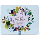 Kolekcija bio čajev v elegantni kovinski škatli 