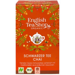 English Tea Shop Organic Black Chai Tea - 20 tea bags