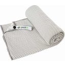 Serviette de Voyage en Fibre de Charbon Actif de Bambou, 200 x 80 cm - Gris