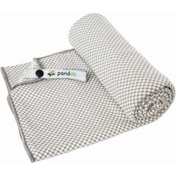 Serviette de Voyage en Fibre de Charbon Actif de Bambou, 200 x 80 cm - Gris