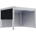 Outdoor Seitenteil für Pergola Grand Tuscan 10 Grau - 1 Stk