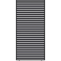 Outdoor Lamellen Sichtschutz für Pergola Grand Tuscan 12 / 114 x 234 cm Grau