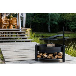 Feuerschale Montana X | Inkl. Holzlager & Zubehör