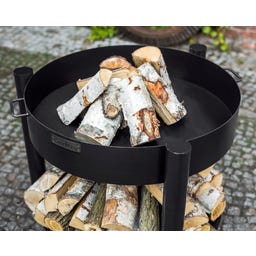 Feuerschale Montana 80 hoch | Inkl. Holzlager