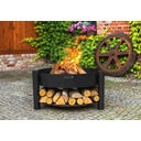 CookKing Feuerschale Montana inkl. Holzlager - 60 cm