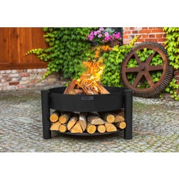 CookKing Feuerschale Montana inkl. Holzlager - 60 cm
