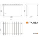 Sojag Pergola Yamba 10x16 / 3 x 5 m, Anthrazit - 1 Stk