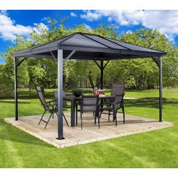 Pavillon Ventura 10x10 / 3 x 3 m, Anthrazit - 1 Stk