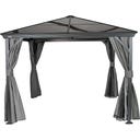 Vorhang-Set passend zu Verona 10 x 10, Dunkelgrau - 1 Stk