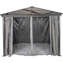 Vorhang-Set passend zu Verona 10 x 10, Dunkelgrau - 1 Stk