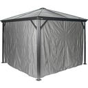 Vorhang-Set passend zu Verona 10 x 10, Dunkelgrau - 1 Stk