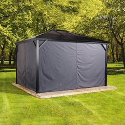 Vorhang-Set passend zu Verona 10 x 10, Dunkelgrau - 1 Stk