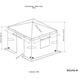 Sojag Copertura Invernale per Gazebo, Grigio - 10 x 10