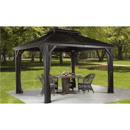 Pavillon Messina 10x12 / 3,6 x 3 m, Anthrazit - 1 Stk