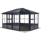 Pavillon Charleston 12x15 / 4,8 x 3,8 m, Anthrazit