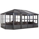 Pavillon Charleston 12x18 / 6 x 3,8 m, Anthrazit