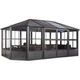 Pavillon Charleston 12x18 / 6 x 3,8 m, Anthrazit