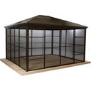 Pavillon Castel 12x14 / 4,3 x 3,6 m, Bronze