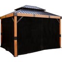 Sojag Vorhang-Set für Fontana 1012, Schwarz - 1 Stk