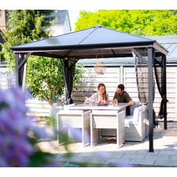 Pavillon Verona 10x10 / 3 x 3 m, Anthrazit - 1 Stk