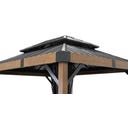 Pavillon Fontana 1012 | inkl. Moskitonetz 3,6 x 3 m, Holzoptik - 1 Stk