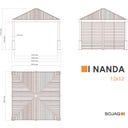 Pavillon Nanda 12x12 / 3,6 x 3,6 m, Champagner - 1 Stk