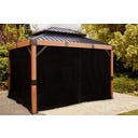 Sojag Vorhang-Set für Fontana 1012, Schwarz - 1 Stk