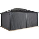 Vorhang-Set passend zu Meridien 12x16, Dunkelgrau - 1 Stk