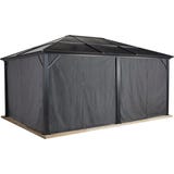 Vorhang-Set passend zu Meridien 12x16, Dunkelgrau