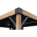 Pavillon Fontana 1012 | inkl. Moskitonetz 3,6 x 3 m, Holzoptik - 1 Stk