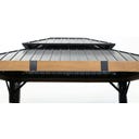 Pavillon Fontana 1012 | inkl. Moskitonetz 3,6 x 3 m, Holzoptik - 1 Stk