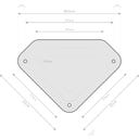 Pavillon Messina 12x20 / 6 x 3,6 m, Anthrazit - 1 Stk