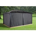 Vorhang-Set passend zu Meridien 12x16, Dunkelgrau - 1 Stk