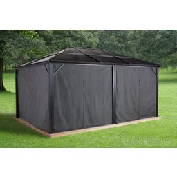 Vorhang-Set passend zu Meridien 12x16, Dunkelgrau - 1 Stk