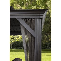 Pavillon Messina 12x16 / 4,8 x 3,6 m, Anthrazit - 1 Stk