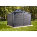 Vorhang-Set passend zu Mykonos/Moreno 10x14, Dunkelgrau - 1 Stk