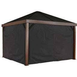 Vorhang-Set passend zu South Beach & Valencia, Dunkelgrau - 1 Stk