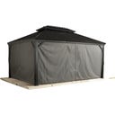 Vorhang-Set passend zu Mykonos/Messina 12x16, Dunkelgrau - 1 Stk