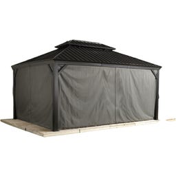 Vorhang-Set passend zu Mykonos/Messina 12x16, Dunkelgrau - 1 Stk