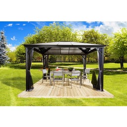 Pavillon Verona 10x14 / 4,2 x 3 m, Anthrazit - 1 Stk