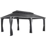 Pavillon Messina 12x20 / 6 x 3,6 m, Anthrazit