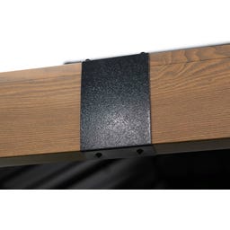 Pavillon Fontana 1012 | inkl. Moskitonetz 3,6 x 3 m, Holzoptik - 1 Stk