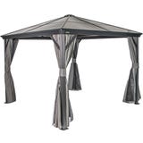Pavillon Verona 10x10 / 3 x 3 m, Anthrazit