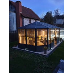 Pavillon Charleston 12x18 / 6 x 3,8 m, Anthrazit - 1 Stk