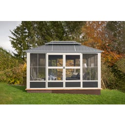 Pavillon Wintergarten Olan 1014 / 3 x 4,3 m, Anthrazit - 1 Stk