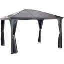 Pavillon Verona 10x14 / 4,2 x 3 m, Anthrazit
