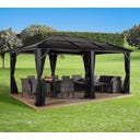 Pavillon Meridien 12x16 / / 4,8 x 3,6 m, Anthrazit - 1 Stk