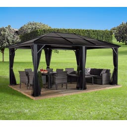 Pavillon Meridien 12x16 / / 4,8 x 3,6 m, Anthrazit - 1 Stk