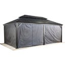 Pavillon Messina 12x20 / 6 x 3,6 m, Anthrazit - 1 Stk
